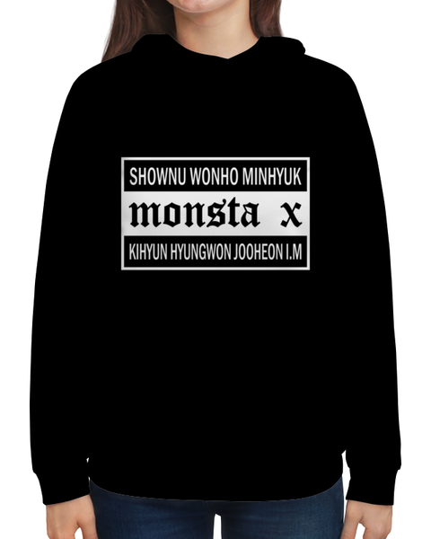 Заказать толстовку в Москве. Толстовка с полной запечаткой Monsta X от geekbox - готовые дизайны и нанесение принтов.
