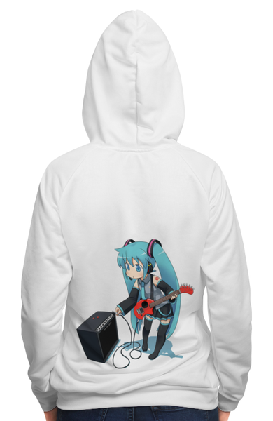 Заказать толстовку в Москве. Толстовка с полной запечаткой Hatsune Miku от Дана Столыпина - готовые дизайны и нанесение принтов.