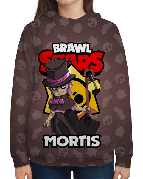 Заказать толстовку в Москве. Толстовка с полной запечаткой BRAWL STARS MORTIS от geekbox - готовые дизайны и нанесение принтов.