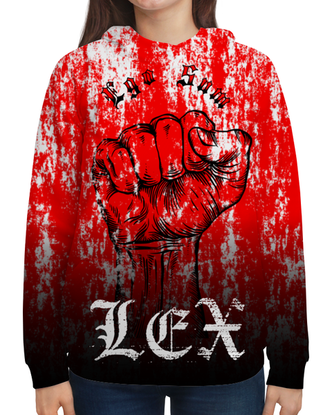Заказать толстовку в Москве. Толстовка с полной запечаткой Ego sum LEX!!! от Алексс Неро - готовые дизайны и нанесение принтов.