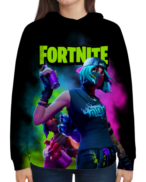Заказать толстовку в Москве. Толстовка с полной запечаткой FORTNITE от geekbox - готовые дизайны и нанесение принтов.