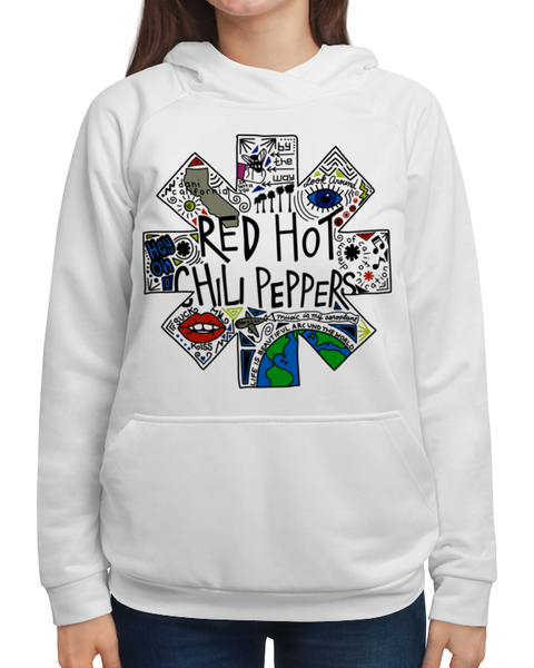Заказать толстовку в Москве. Толстовка с полной запечаткой Red Hot Chili Peppers от geekbox - готовые дизайны и нанесение принтов.