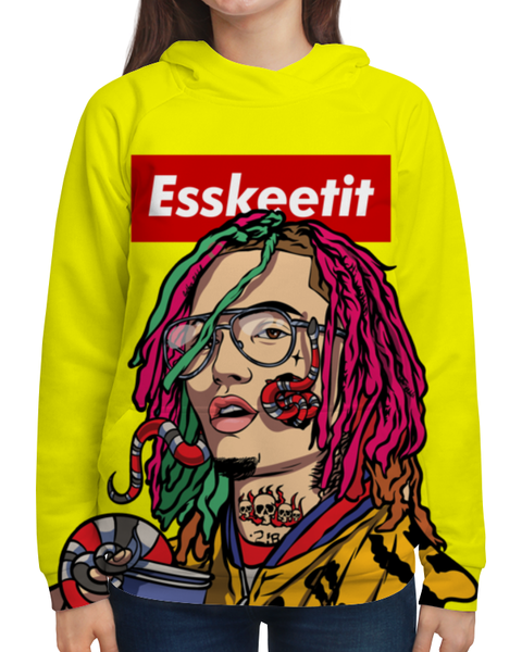 Заказать толстовку в Москве. Толстовка с полной запечаткой Lil Pump от geekbox - готовые дизайны и нанесение принтов.