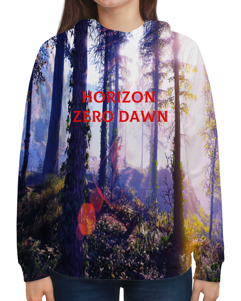 Заказать толстовку в Москве. Толстовка с полной запечаткой Horizon Zero Dawn от THE_NISE  - готовые дизайны и нанесение принтов.