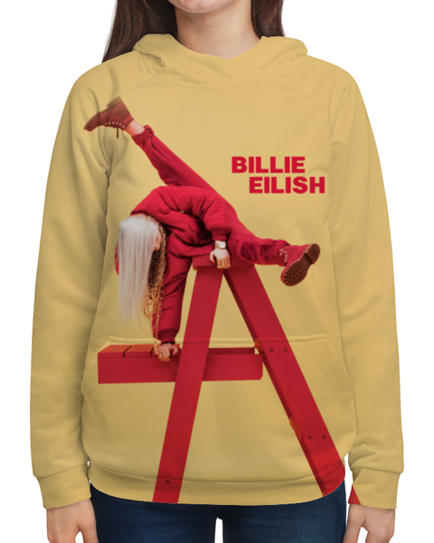 Заказать толстовку в Москве. Толстовка с полной запечаткой Billie Eilish от geekbox - готовые дизайны и нанесение принтов.