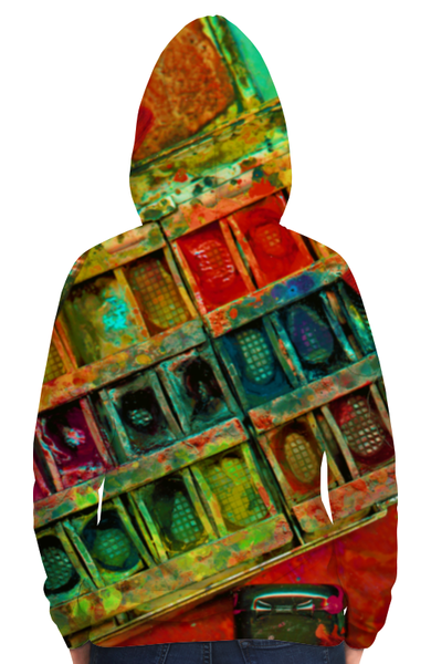 Заказать толстовку в Москве. Толстовка с полной запечаткой "Акварельные краски" от Максим Кашин - готовые дизайны и нанесение принтов.
