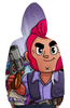 Заказать толстовку в Москве. Толстовка с полной запечаткой BRAWL STARS COLT от geekbox - готовые дизайны и нанесение принтов.