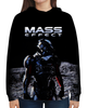 Заказать толстовку в Москве. Толстовка с полной запечаткой Mass Effect от geekbox - готовые дизайны и нанесение принтов.