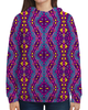 Заказать толстовку в Москве. Толстовка с полной запечаткой Фиолетовая мозаика от THE_NISE  - готовые дизайны и нанесение принтов.