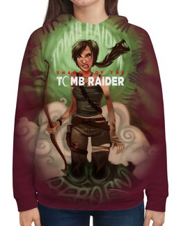 Заказать толстовку в Москве. Толстовка с полной запечаткой Tomb Raider от THE_NISE  - готовые дизайны и нанесение принтов.