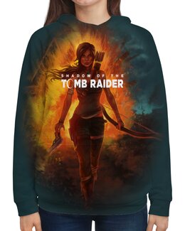 Заказать толстовку в Москве. Толстовка с полной запечаткой Tomb Raider от THE_NISE  - готовые дизайны и нанесение принтов.