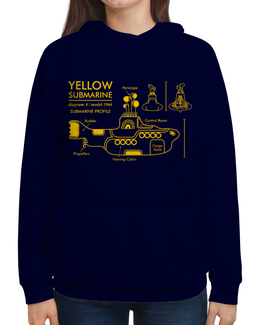 Заказать толстовку в Москве. Толстовка с полной запечаткой Yellow Submarine от geekbox - готовые дизайны и нанесение принтов.