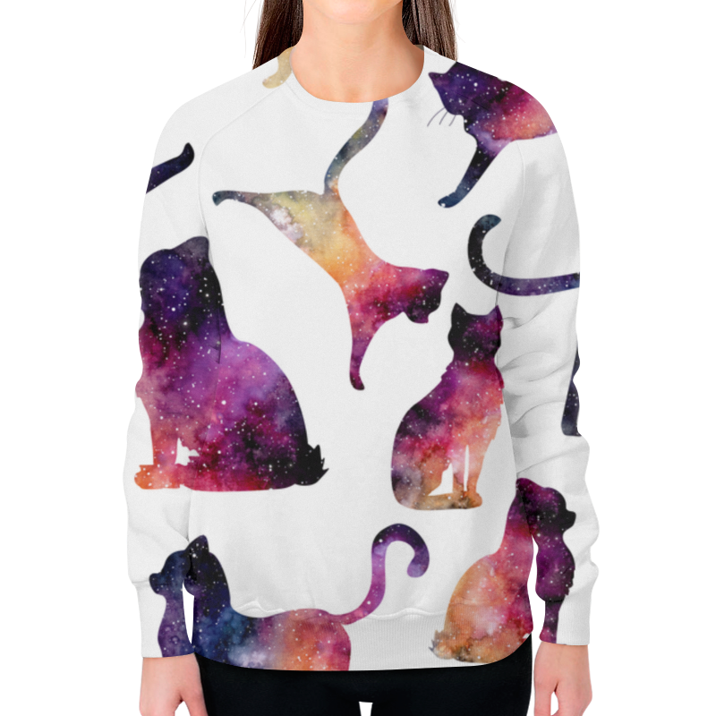 Printio Свитшот женский с полной запечаткой космос