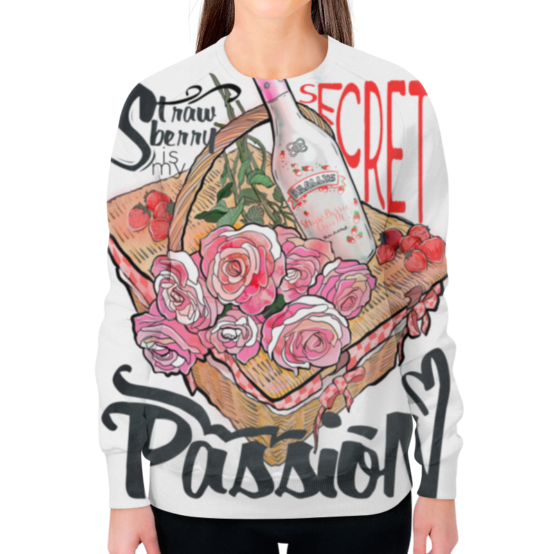 Printio Свитшот женский с полной запечаткой Секретик