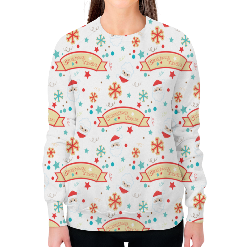 Printio Свитшот женский с полной запечаткой Christmas