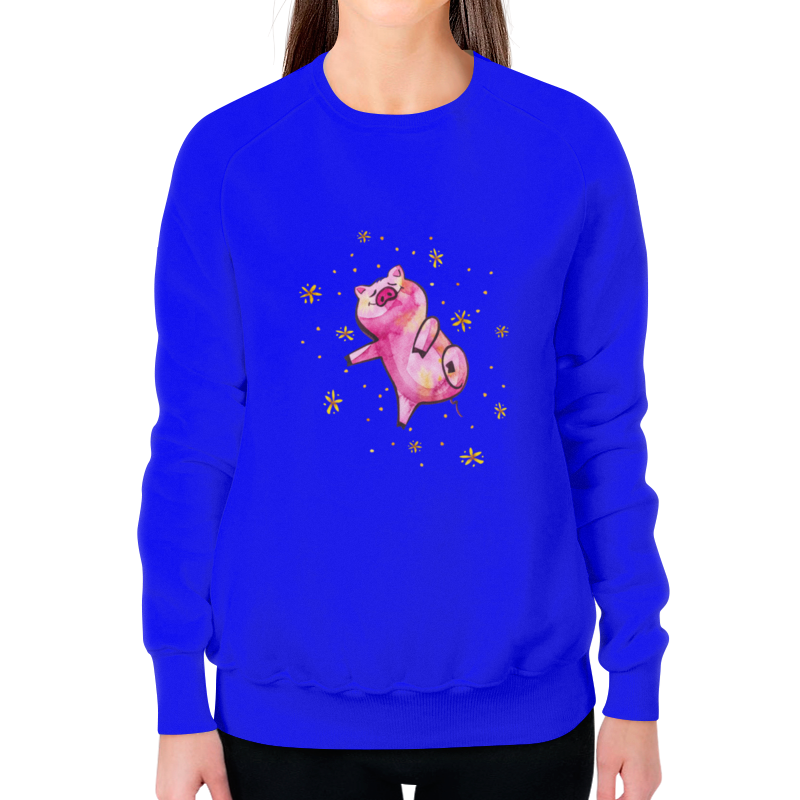 Printio Свитшот женский с полной запечаткой Поросенок