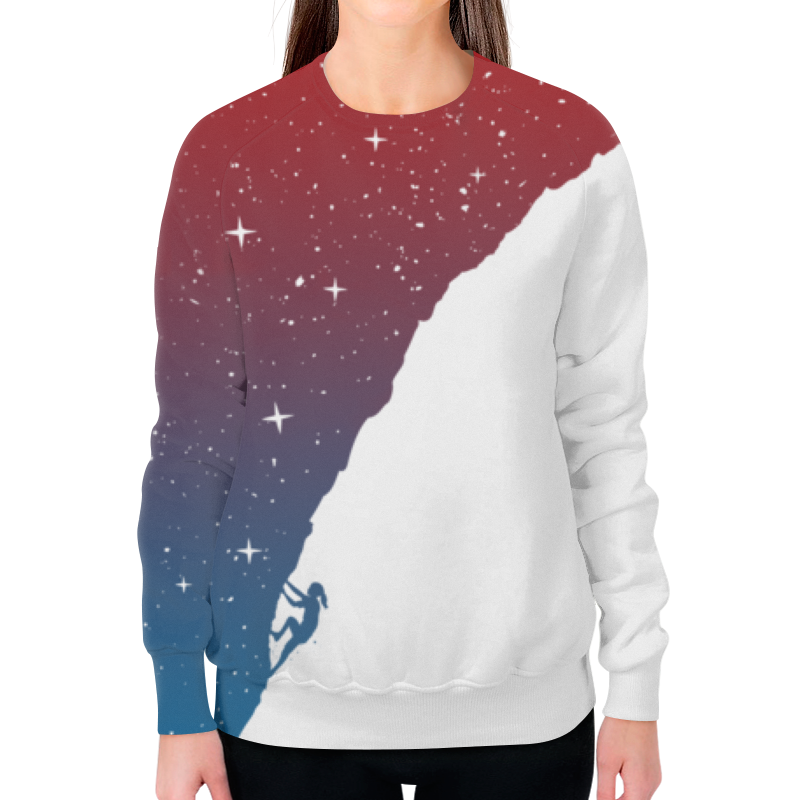 Printio Свитшот женский с полной запечаткой Звездная гора printio футболка с полной запечаткой для мальчиков звездная гора