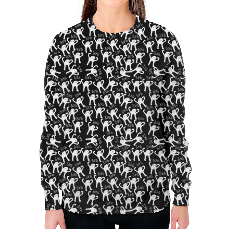 Printio Свитшот женский с полной запечаткой Ъуъ ъуъ