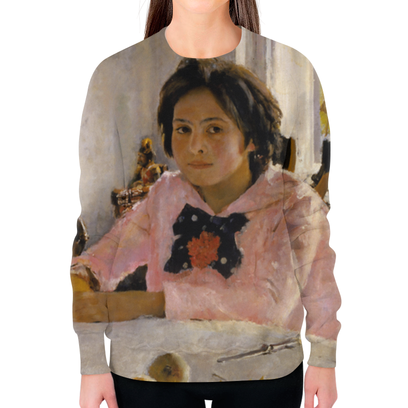 Printio Свитшот женский с полной запечаткой Девочка с персиками printio футболка с полной запечаткой для девочек девочка с персиками