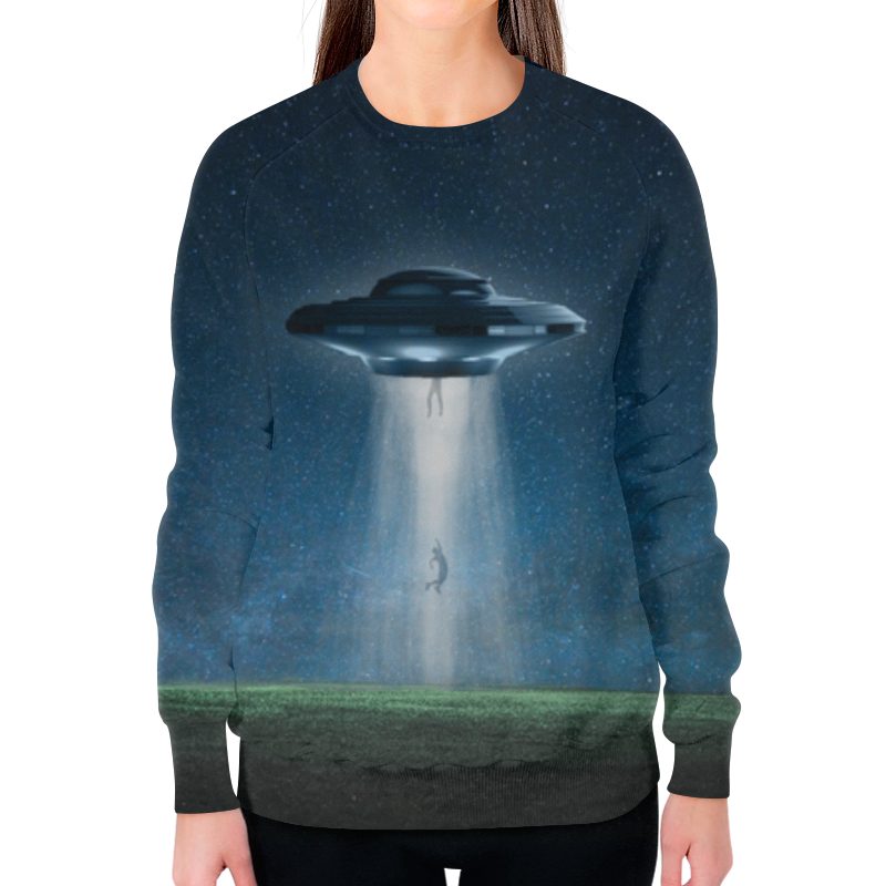 Printio Свитшот женский с полной запечаткой Нло космос printio футболка с полной запечаткой мужская нло космос