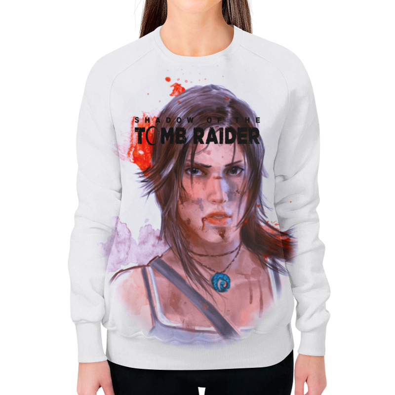 Printio Свитшот женский с полной запечаткой Tomb raider