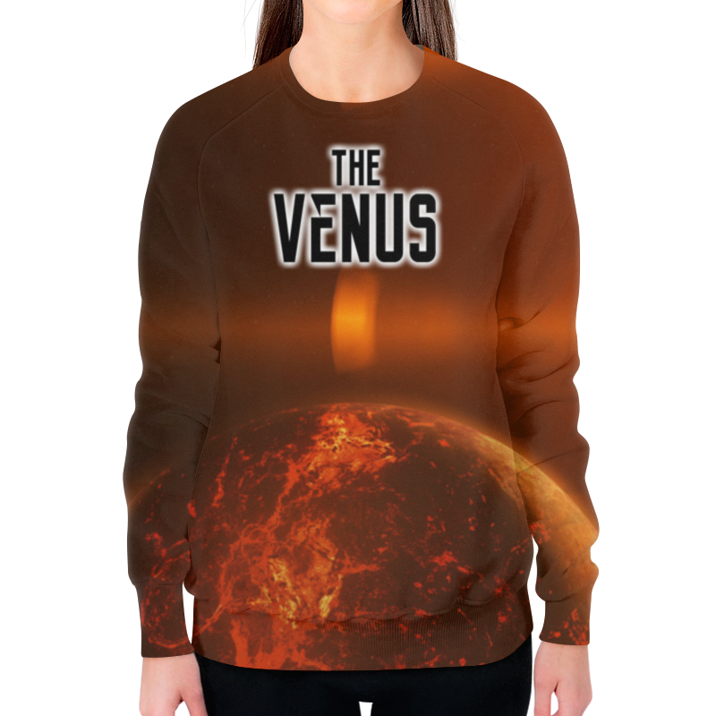Printio Свитшот женский с полной запечаткой The venus (the planet) printio футболка с полной запечаткой женская the venus the planet