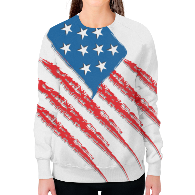 printio футболка с полной запечаткой мужская америка Printio Свитшот женский с полной запечаткой Америка