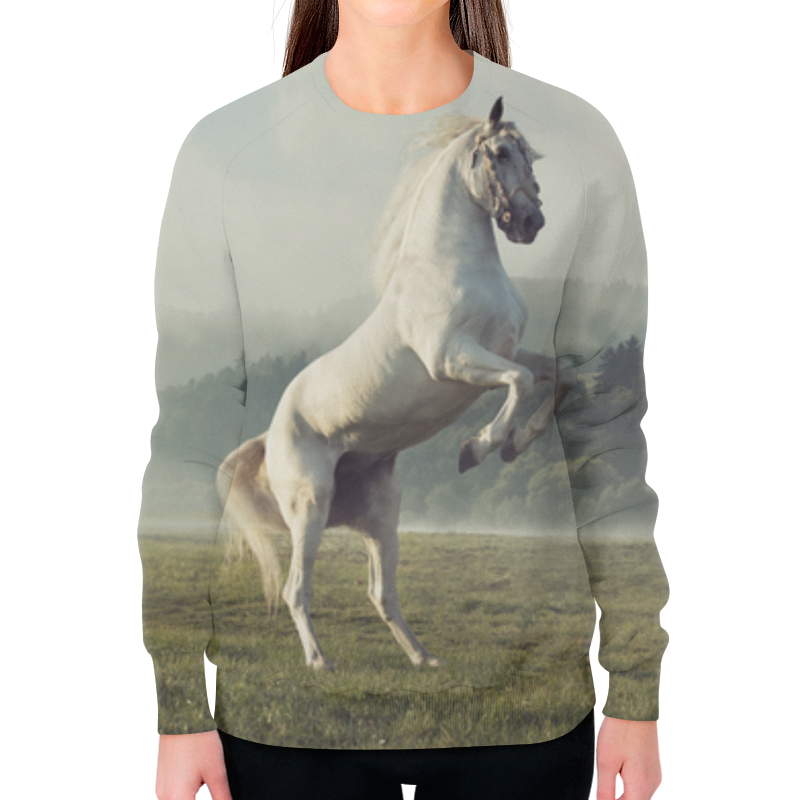 Printio Свитшот женский с полной запечаткой Лошадь printio свитшот мужской с полной запечаткой лошадь