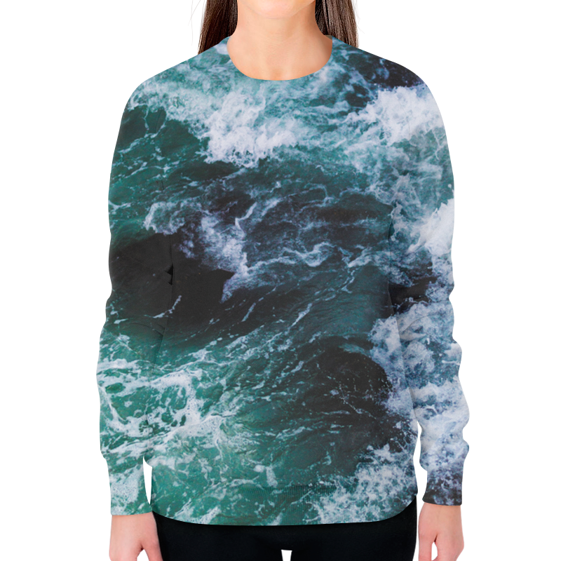 Printio Свитшот женский с полной запечаткой Бескрайнее море printio толстовка с полной запечаткой бескрайнее море