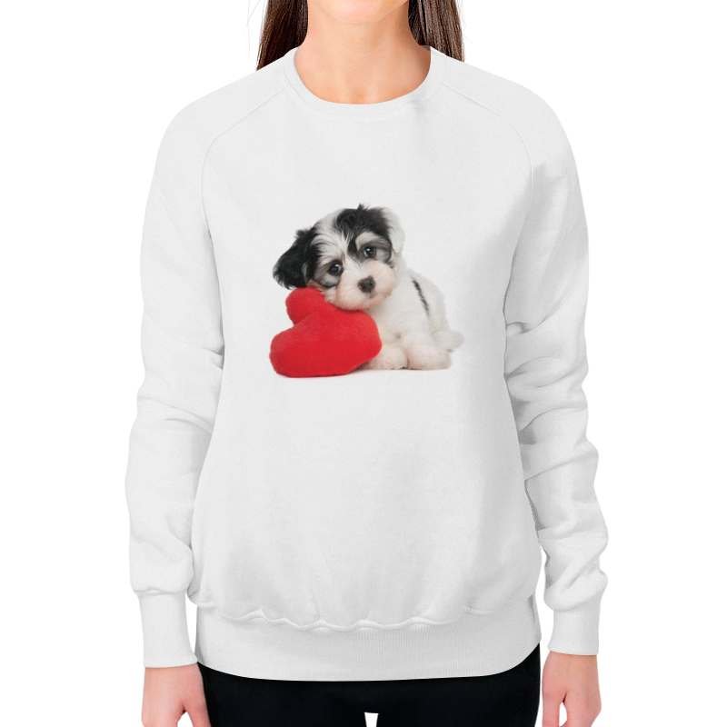 Printio Свитшот женский с полной запечаткой Щенок