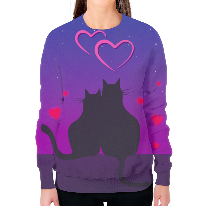 Printio Свитшот женский с полной запечаткой Cat's desire