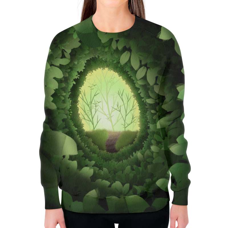 Printio Свитшот женский с полной запечаткой Таинственный лес printio футболка с полной запечаткой для мальчиков таинственный лес