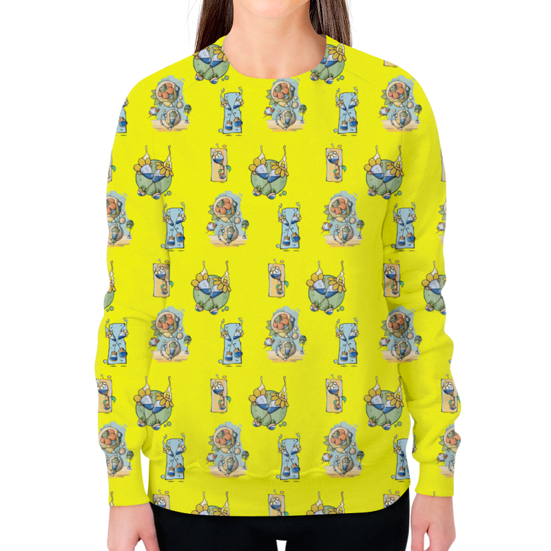 Printio Свитшот женский с полной запечаткой Цветочные узоры mix printio футболка с полной запечаткой женская цветочные узоры mix