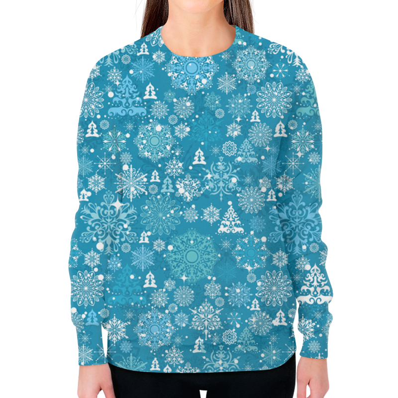 Printio Свитшот женский с полной запечаткой Новый год