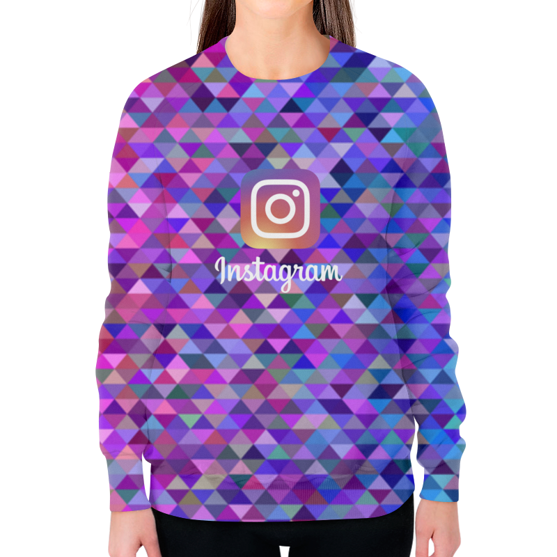 Printio Свитшот женский с полной запечаткой Instagram