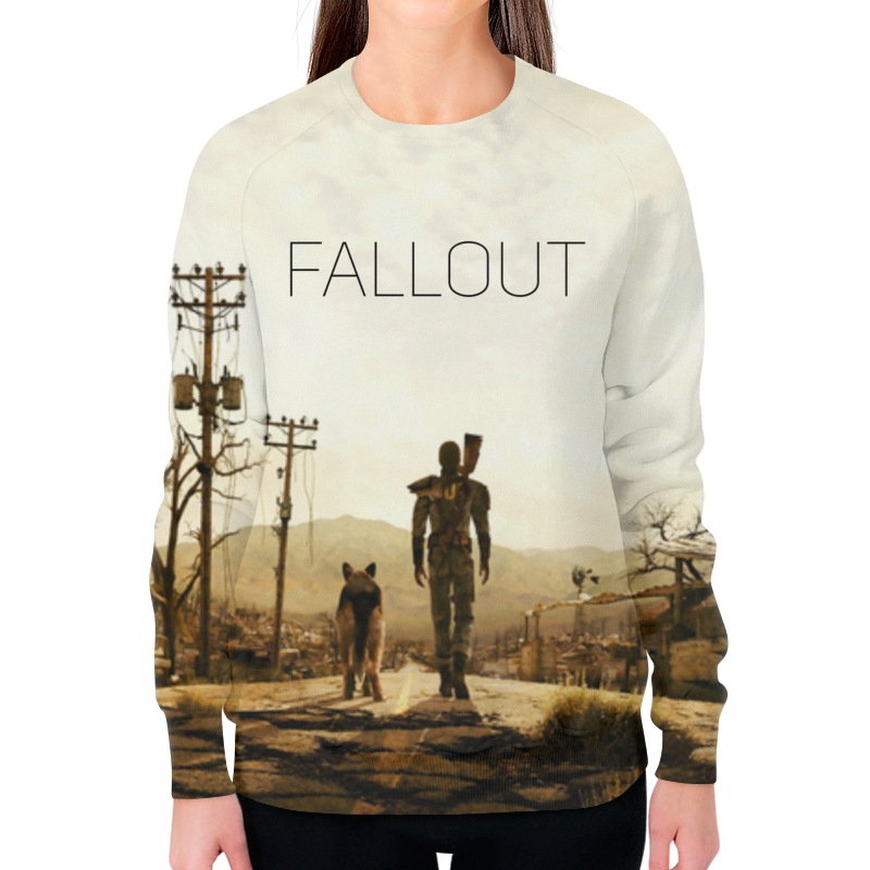 printio свитшот женский с полной запечаткой fallout Printio Свитшот женский с полной запечаткой Fallout