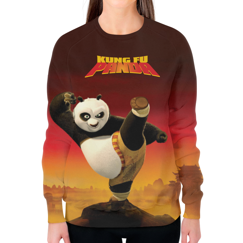Printio Свитшот женский с полной запечаткой Кунг-фу панда 3 printio свитшот мужской с полной запечаткой panda
