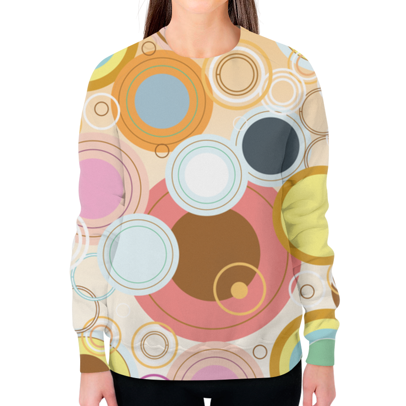 Printio Свитшот женский с полной запечаткой Абстракция printio футболка с полной запечаткой мужская абстрактные круги