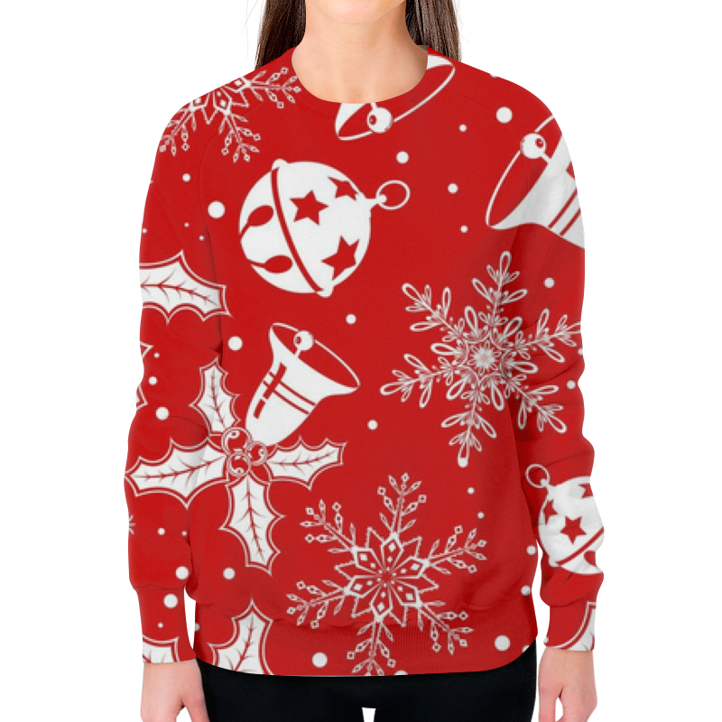 Printio Свитшот женский с полной запечаткой Новый год
