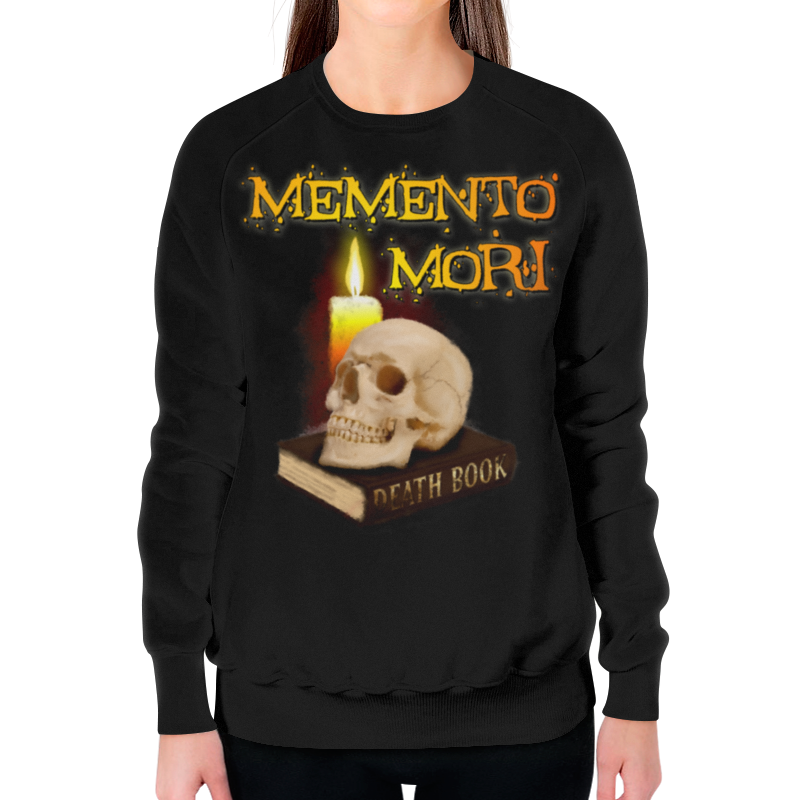 Printio Свитшот женский с полной запечаткой Memento mori. помни о смерти.