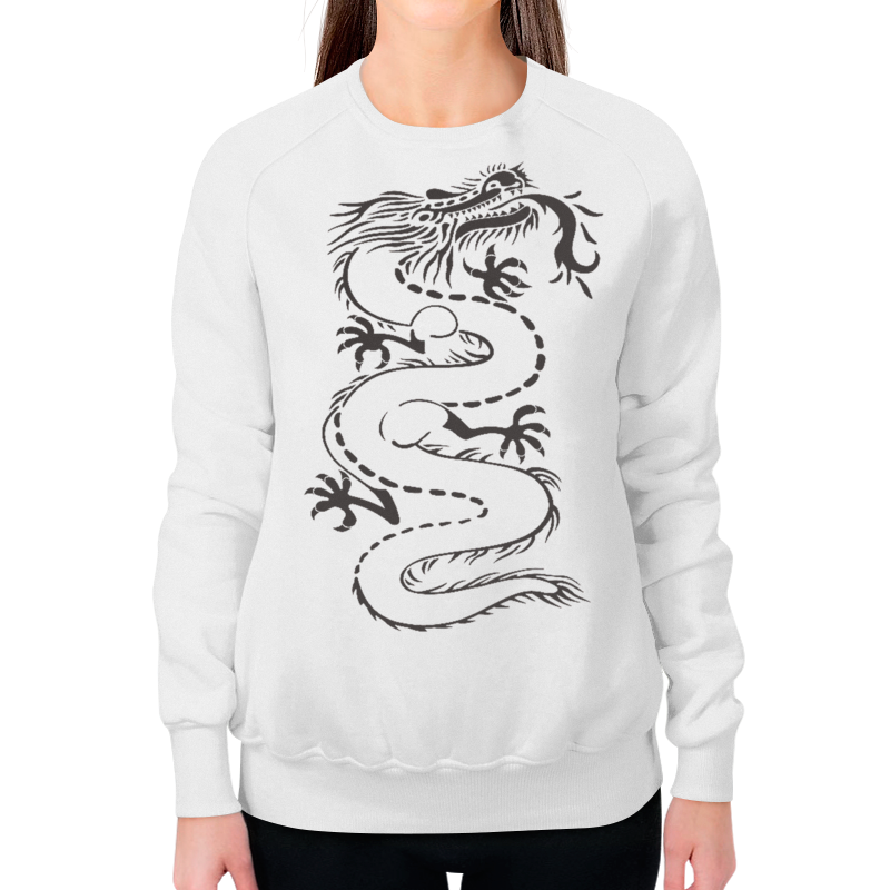 Printio Свитшот женский с полной запечаткой Китайский дракон