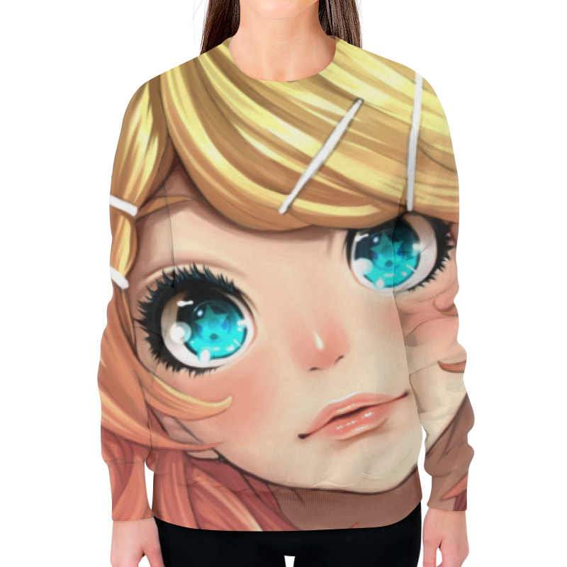 Printio Свитшот женский с полной запечаткой Anime girls printio футболка с полной запечаткой женская anime girls