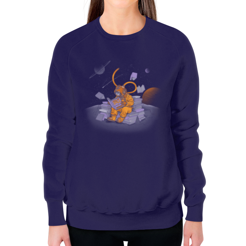 Printio Свитшот женский с полной запечаткой Космические приключения