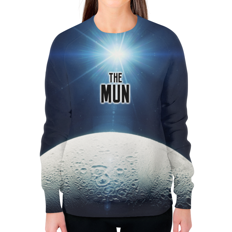 Printio Свитшот женский с полной запечаткой The mun (the planet) printio футболка с полной запечаткой для девочек the mun the planet