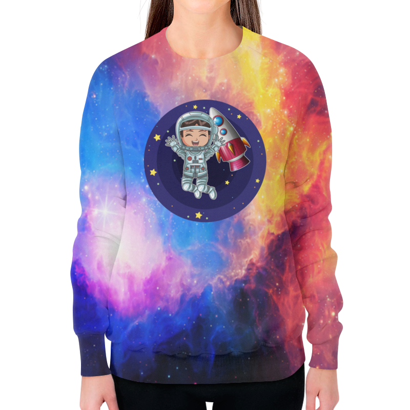 Printio Свитшот женский с полной запечаткой Космонавт printio свитшот женский с полной запечаткой космонавт
