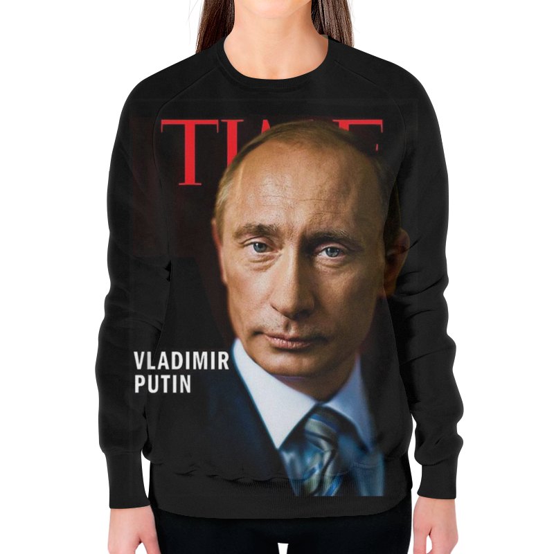 Printio Свитшот женский с полной запечаткой Putin