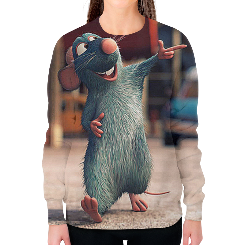 Printio Свитшот женский с полной запечаткой Мышонок