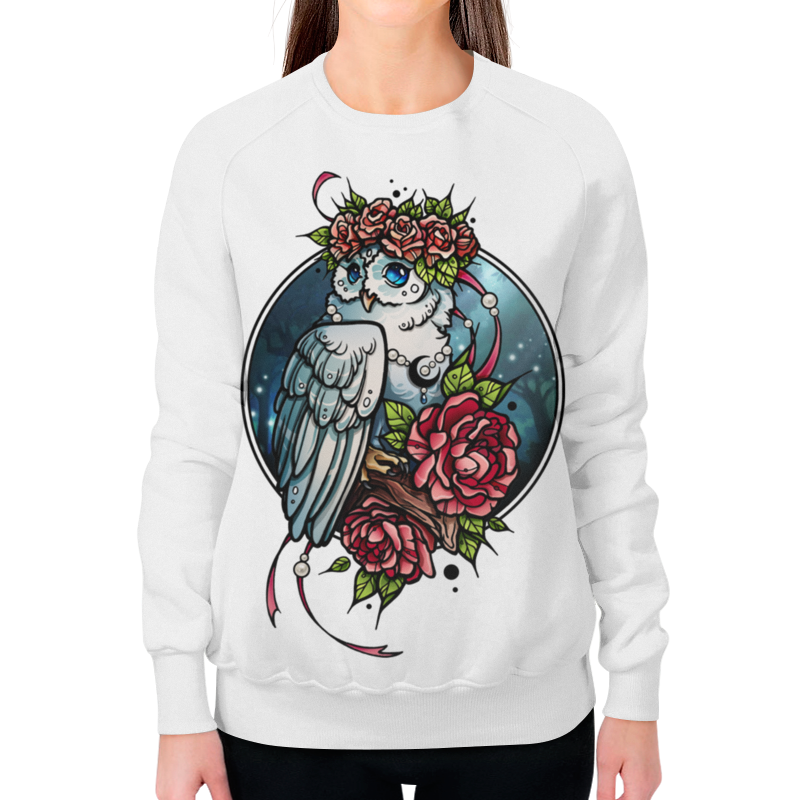 Printio Свитшот женский с полной запечаткой Pion-owl printio свитшот мужской с полной запечаткой floral owl