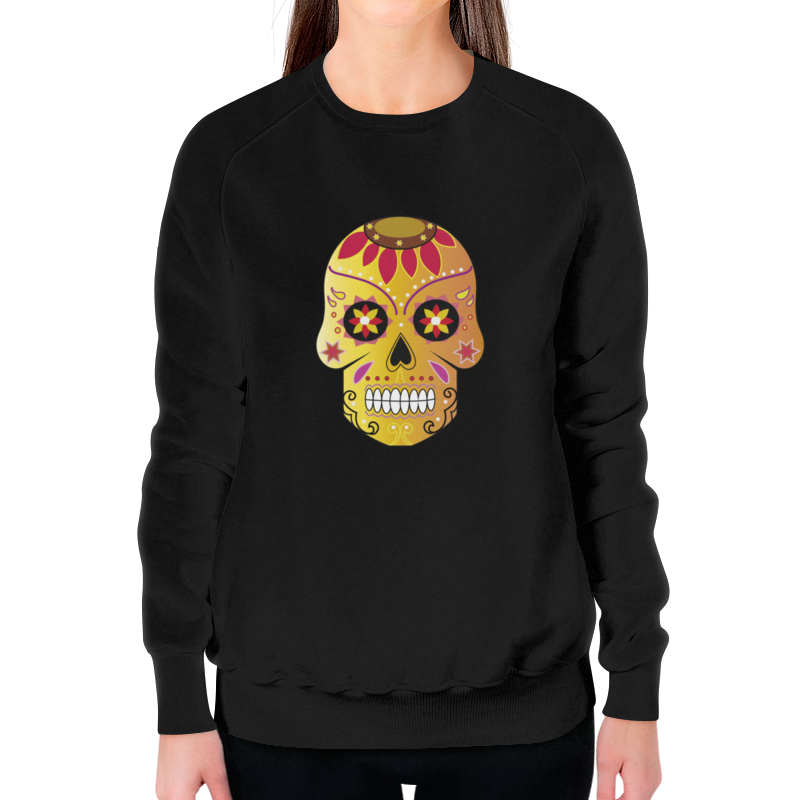 Printio Свитшот женский с полной запечаткой Череп