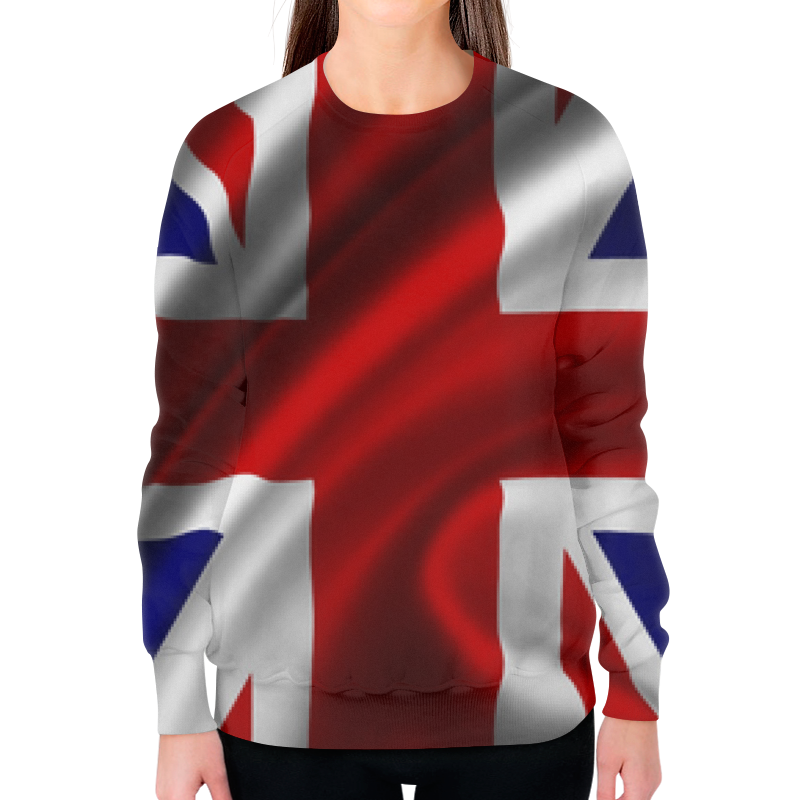 Printio Свитшот женский с полной запечаткой Британский флаг
